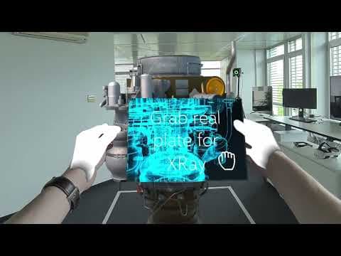 Zwei Nutzer in Multi-User-XR mit ART-Tracking und Hololight Streaming