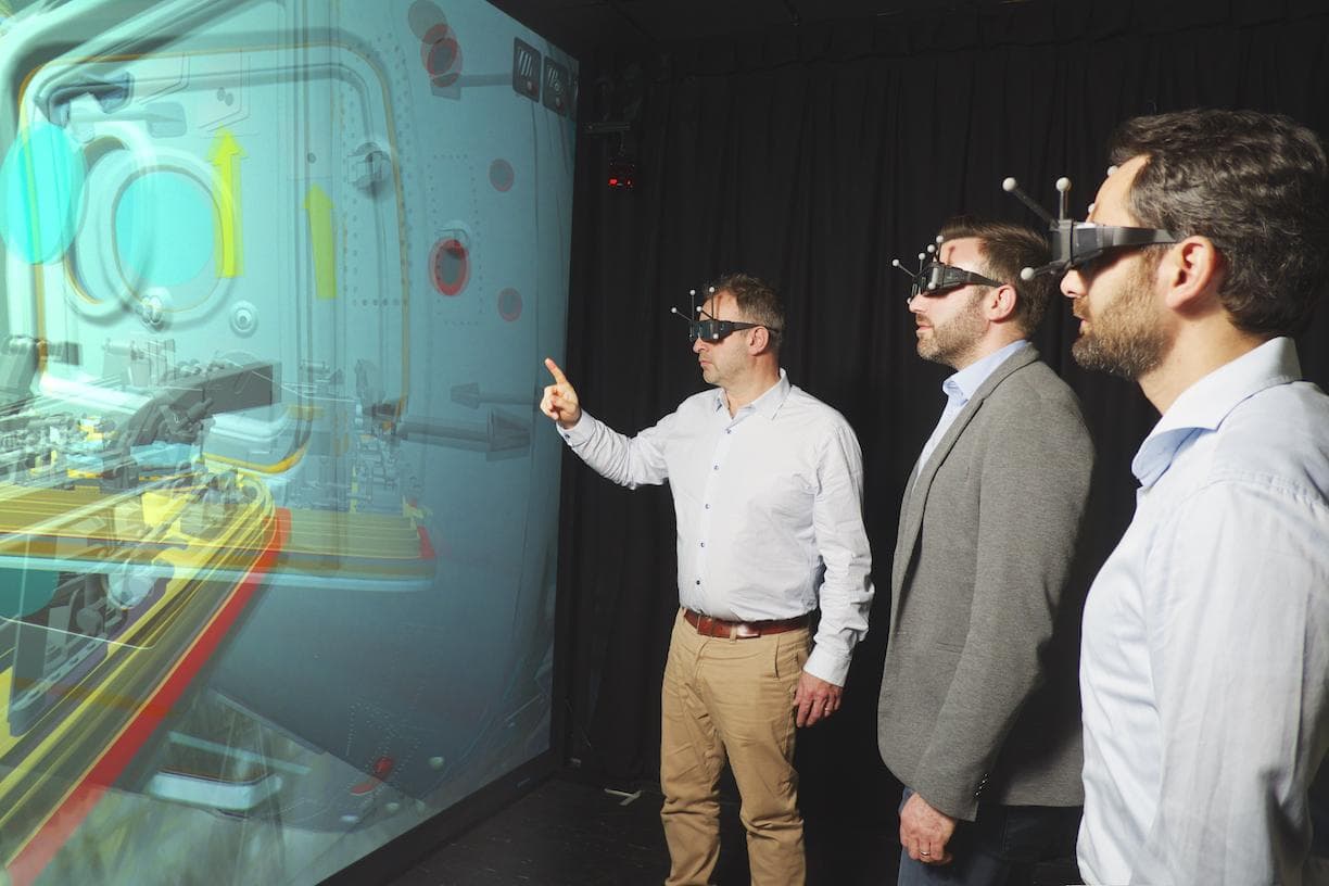 Multi-View-3D-Installation mit Digital Projection INSIGHT 4K und ART Motion Tracking