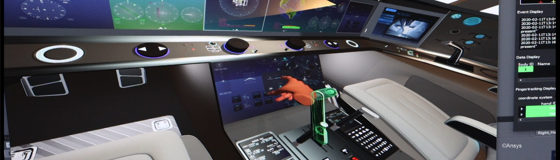 ART's small cameras are optimized for tracking inside limited spaces, such as cockpits