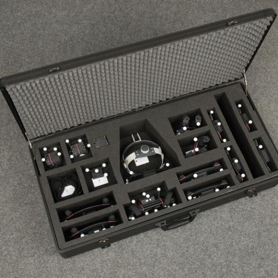 ART Motion Capture set in a transport box