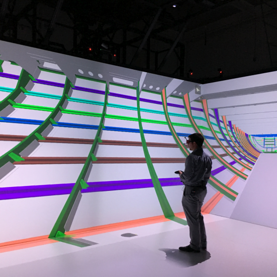Größtes rekonfigurierbares immersives Visualisierungssystem FLEX mit ART-Tracking