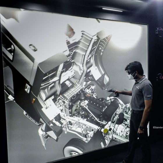 Daimler Trucks in Indien nutzt ART-Tracking-Systeme für VR-Anwendungen