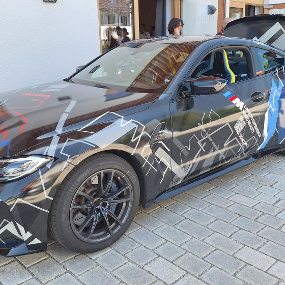 BMWM.MixedReality BMW M4 Mixed Reality car equipped with ART SMARTTRACK3